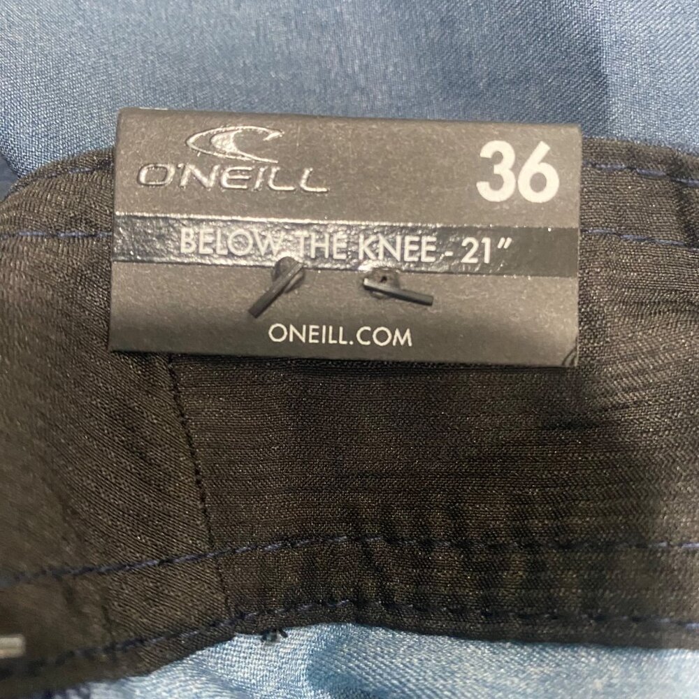 NWT $45 ONeill Hyperfreak 21" Stretch Boardshorts Mens Size 36 Blue Swimwear Sho - Picture 6 of 13